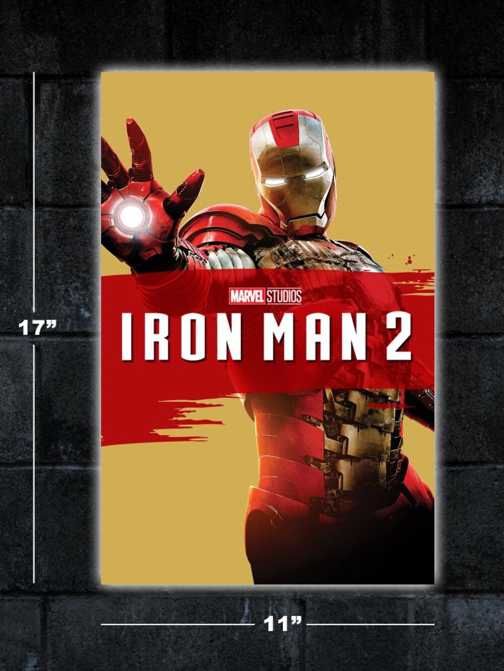 Iron Man 2 movie poster 11x17 art print merch marvel Robert Downey Jr Tony Stark